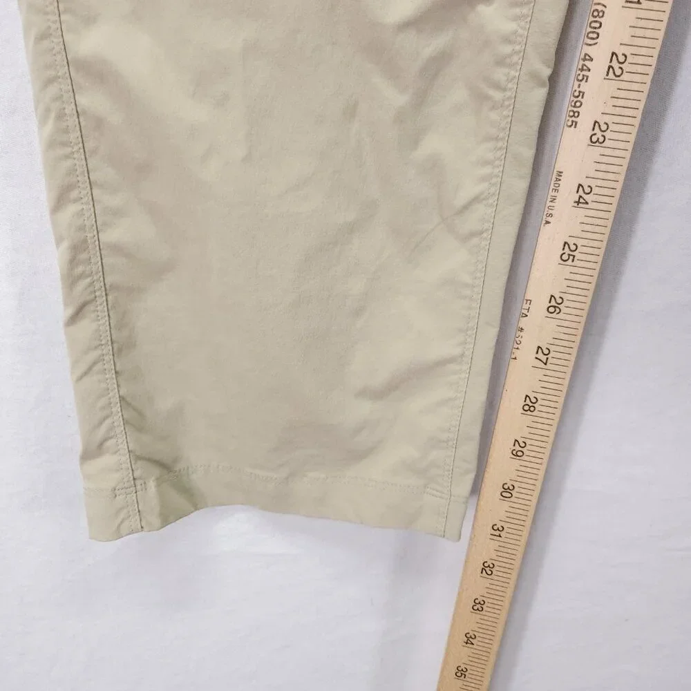 Patagonia Quandary Womens Hiking Pants Size 14 Beige Roll Up Tab - Picture 5 of 13